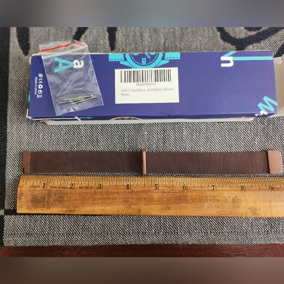 Smartwatch Compatible 20mm Metal Mesh Bracelet Wristband Magnetic Adjustable EUC - Picture 8 of 12